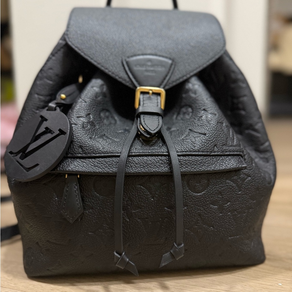 Louis Vuitton Black Leather Backpack - image 1